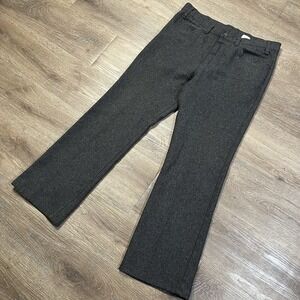 Vintage Levis Pants Mens Size 34x29 Brown Flare Polyester Made USA 90s 10517 VTG